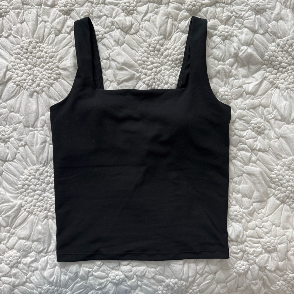 Abercrombie & Fitch Black Square Neck Tank Top